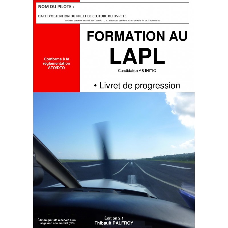 LAPL INITIAL – Livret de progression Ed2.1